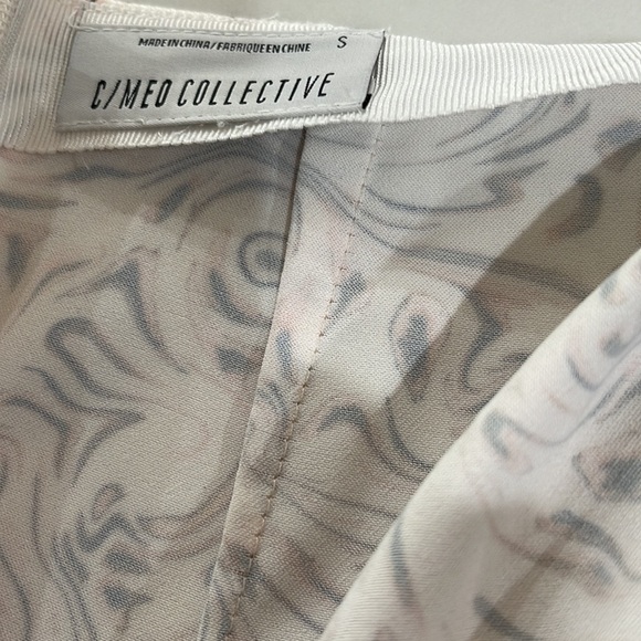 NWT C/MEO Collective Print Layered Asymmetric Wrap Skirt SZ S - Picture 5 of 7